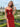 Cut Front Pleated Mermaid Prom Dress With Split - Red