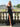 Cut Front Pleated Mermaid Prom Dress With Split - Black