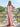 Cut Front Pleated Mermaid Prom Dress With Split - Pink