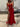 Cut Front Pleated Mermaid Prom Dress With Split - Red
