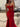 Cut Front Pleated Mermaid Prom Dress With Split - Red