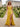 Boned Lace Embroidery Mermaid Prom Dress With Slit in Mustard Yellow