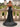Boned Lace Embroidery Mermaid Prom Dress With Slit in Black