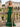 Boned Lace Embroidery Mermaid Prom Dress With Slit in Emerald Green