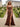 Boned Lace Embroidery Mermaid Prom Dress With Slit in Chocolate