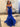 Strapless Cut Front Bows Mermaid Prom Dress - Royal Blue