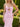 Cut Front Crystal Lace Up Long Mermaid Prom Dress With Bows - Pink