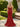 Cut Front Crystal Lace Up Long Mermaid Prom Dress With Bows - Red