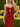 Cut Front Crystal Lace Up Long Mermaid Prom Dress With Bows - Red