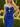 Cut Front Crystal Lace Up Long Mermaid Prom Dress With Bows - Royal Blue