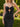 Cut Front Crystal Lace Up Long Mermaid Prom Dress With Bows - Black