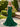 Cut Front Crystal Lace Up Long Mermaid Prom Dress With Bows - Emerald Green