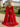 Luxury Removable Sleeves Crystal Mermaid Long Prom Dress - Red