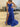 Luxury Crystal Ruffle Mermaid Prom Dress - Royal Blue