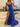 Luxury Crystal Ruffle Mermaid Prom Dress - Royal Blue