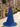 Luxury Crystal Ruffle Removable Off Shoulder Long Mermaid Prom Dress in Royal Blue