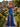 Luxury Crystal Ruffle Removable Off Shoulder Long Mermaid Prom Dress in Royal Blue