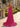 Luxury Crystal Ruffle Removable Off Shoulder Long Mermaid Prom Dress in Hot Pink