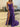 Luxury Crystal Ruffle Mermaid Prom Dress - Purple