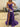 Luxury Crystal Ruffle Mermaid Prom Dress - Purple