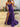 Luxury Crystal Ruffle Mermaid Prom Dress - Purple