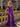Luxury Crystal Ruffle Removable Off Shoulder Long Mermaid Prom Dress in Purple