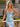 Cut Front Crystal Bodice Long Mermaid Prom Dress in Baby Blue
