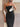 One Shoulder Sheath Long Prom Dress With Drop - Black