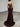 Luxury Crystal Strapless Sheer Bodice Mermaid Evening Dress - Burgundy
