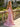 Big Bow Flower Embroidery Mermaid Prom Dress With Split in Pink Floral