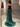 Strapless Ruched Bodice Mermaid Prom Dress With Drop - Green