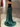 Strapless Ruched Bodice Mermaid Prom Dress With Drop - Green
