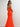 Strapless 3D Flower Cut Front Beading Pleated Bodice Mermaid Prom Dress - Orange