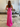 Strapless Sparkly Beading Bodice Long Mermaid Prom Dress With Slit - Hot Pink
