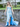 Strapless Sparkly Beading Pleated Bodice Long Mermaid Prom Dress With Slit - Baby Blue