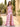 Ruched Pleated Ruffle Lace Up Bodice Long Mermaid Prom Dress in Pink
