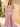 Ruched Pleated Ruffle Lace Up Bodice Long Mermaid Prom Dress in Pink