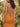 Ruched Pleated Ruffle Lace Up Bodice Long Mermaid Prom Dress in Orange