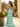 Ruched Pleated Ruffle Lace Up Bodice Long Mermaid Prom Dress in Mint Green