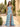 Ruched Pleated Ruffle Lace Up Bodice Long Mermaid Prom Dress in Sky Blue