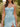 Ruched Pleated Ruffle Lace Up Bodice Long Mermaid Prom Dress in Sky Blue