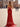 Hot Fix Crystal Ruched Bust Long Mermaid Prom Dress With Slit - Red