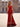 Hot Fix Crystal Ruched Bust Long Mermaid Prom Dress With Slit - Red