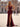 Hot Fix Crystal Ruched Bust Long Mermaid Prom Dress With Slit - Burgundy