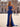 Hot Fix Crystal Ruched Bust Long Mermaid Prom Dress With Slit - Royal Blue