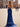 Hot Fix Crystal Ruched Bust Long Mermaid Prom Dress With Slit - Royal Blue