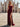 Cut Front Pleated Lace Up Long Mermaid Prom Dress With Bow - Burgundy