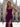 Two Pieces Ruched Bust Pleated Backless Long Mermaid Prom Dress With Slit - Plum