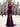 Two Pieces Ruched Bust Pleated Backless Long Mermaid Prom Dress With Slit - Plum