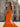 Two Pieces Ruched Bust Pleated Backless Long Mermaid Prom Dress With Slit - Orange